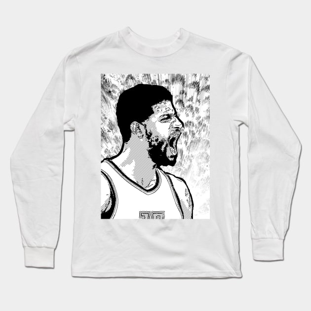 Paul George Long Sleeve T-Shirt by satorukonart